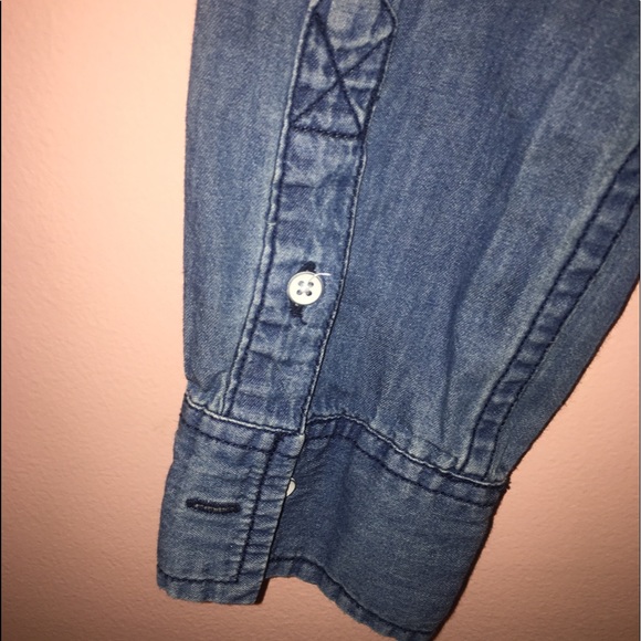 Aeropostale Size S Button Down Denim Look - Picture 3 of 4